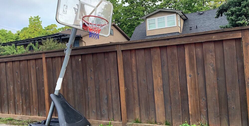 How to Dispose of an Old Portable Basketball Hoop and Pole